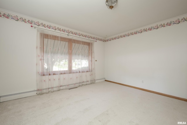 1635 Eastmere Dr, Davenport, IA 52803 - spare room with carpet floors and ornamental molding