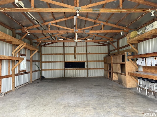 503 Lafayette St, Lafayette, IL 61449 - garage with metal wall