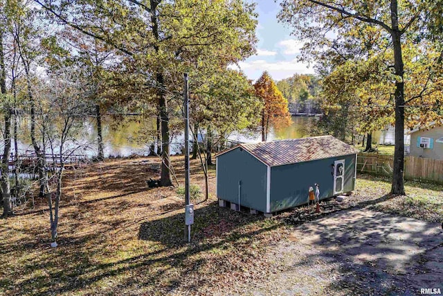 2620 S Cambon Dr, West Frankfort, IL 62896 - view of shed with a water view