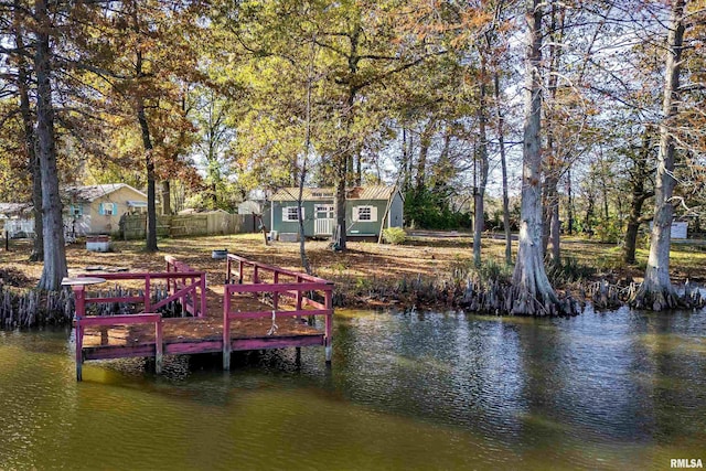 2620 S Cambon Dr, West Frankfort, IL 62896 - dock area featuring a water view