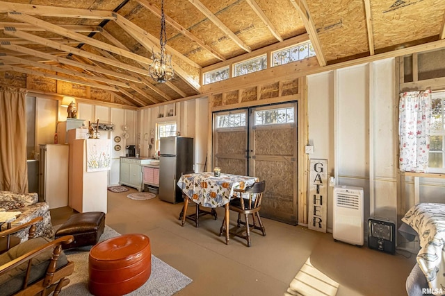 2620 S Cambon Dr, West Frankfort, IL 62896 - misc room with lofted ceiling