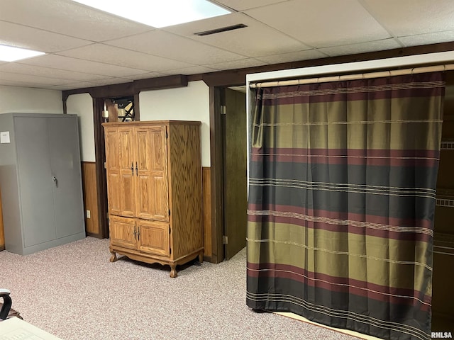 420 E Garfield St, Kewanee, IL 61443 - finished basement featuring a drop ceiling and light colored carpet
