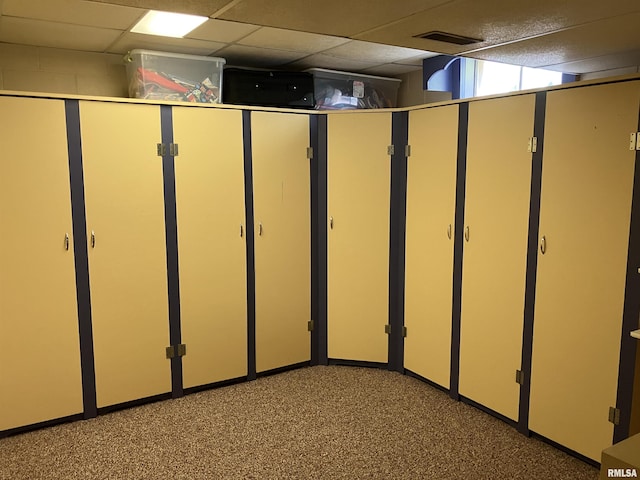 420 E Garfield St, Kewanee, IL 61443 - finished below grade area featuring a drop ceiling