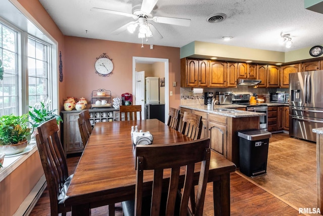 1814 Testa Dr, Marion, IL 62959 - dining space featuring ceiling fan