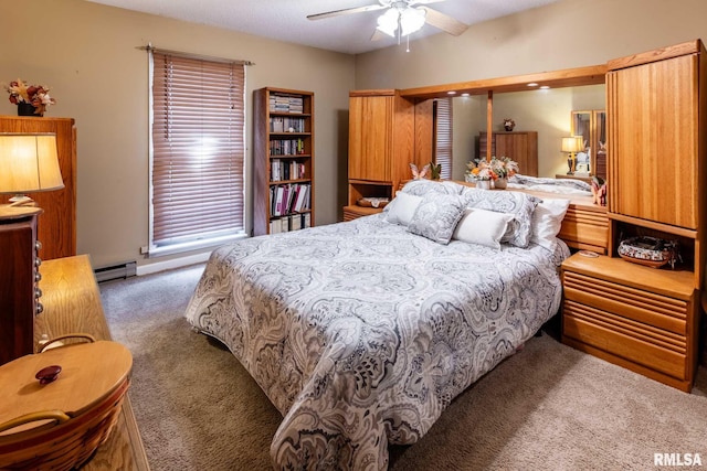 1814 Testa Dr, Marion, IL 62959 - bedroom featuring carpet and a baseboard radiator