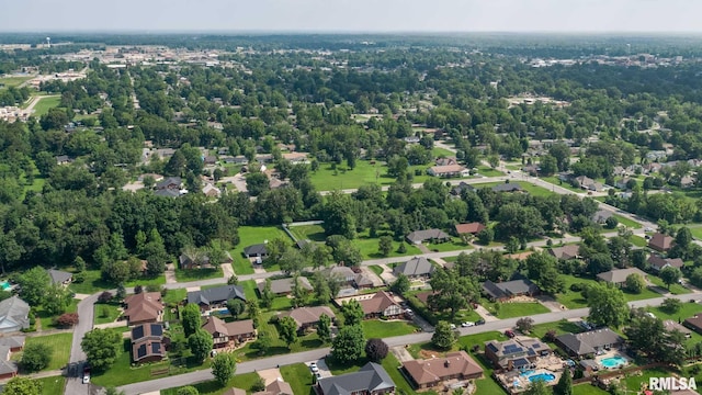 1814 Testa Dr, Marion, IL 62959 - aerial view of property's location with nearby suburban area
