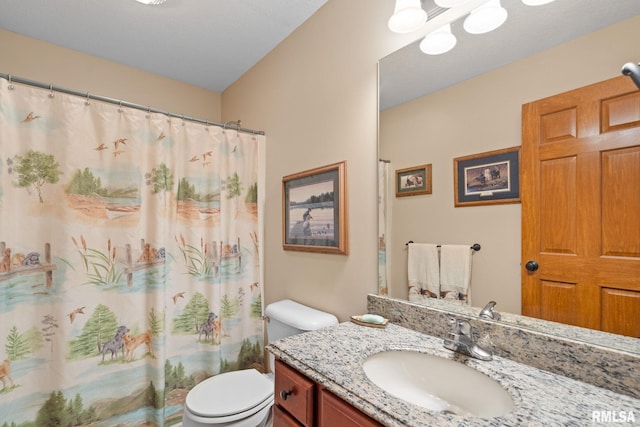 10984 150th St, Davenport, IA 52804 - bathroom featuring vanity and a shower with shower curtain
