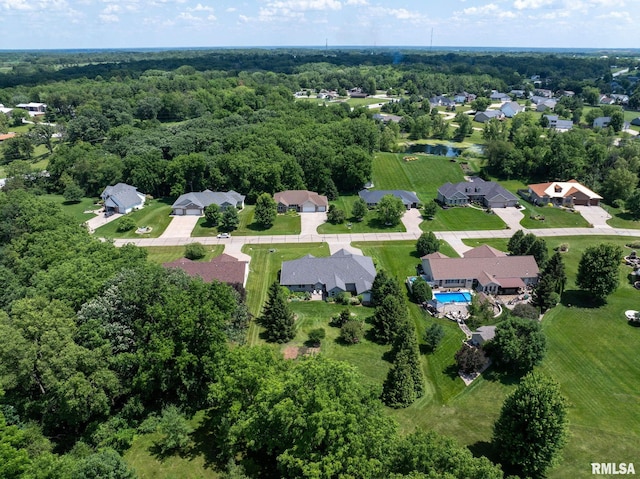 10984 150th St, Davenport, IA 52804 - aerial perspective of suburban area with a forest