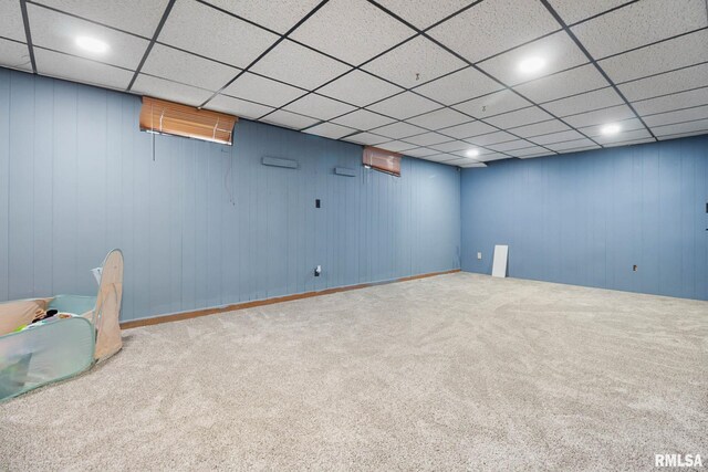 1406 Golf Course Rd, Marion, IL 62959 - finished basement featuring carpet flooring