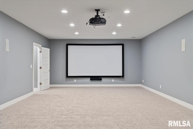 6691 Spring Creek Dr, Bettendorf, IA 52722 - cinema room featuring carpet and recessed lighting