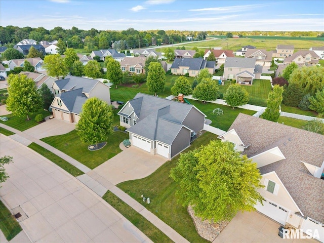 6691 Spring Creek Dr, Bettendorf, IA 52722 - aerial perspective of suburban area