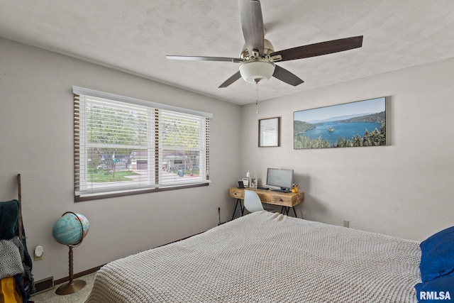 209 Hilltop St, Colona, IL 61241 - bedroom featuring a ceiling fan and baseboards