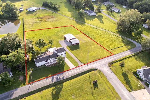 2305 Weaver Rd, Herrin, IL 62948 - view of rural area featuring property boundaries highlighted and a nearby body of water