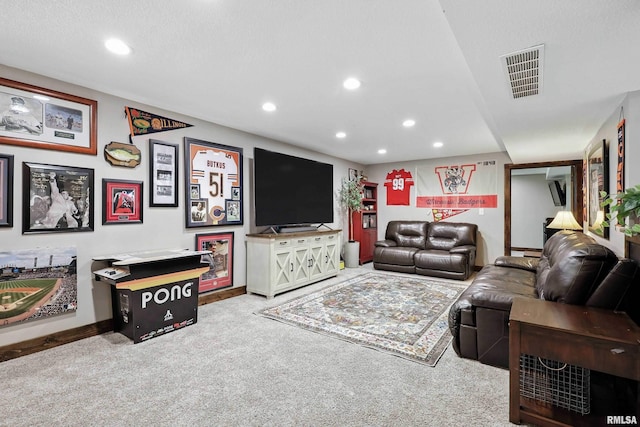 1200 Bridgeview Place, Le Claire, IA 52753 - carpeted living room with recessed lighting