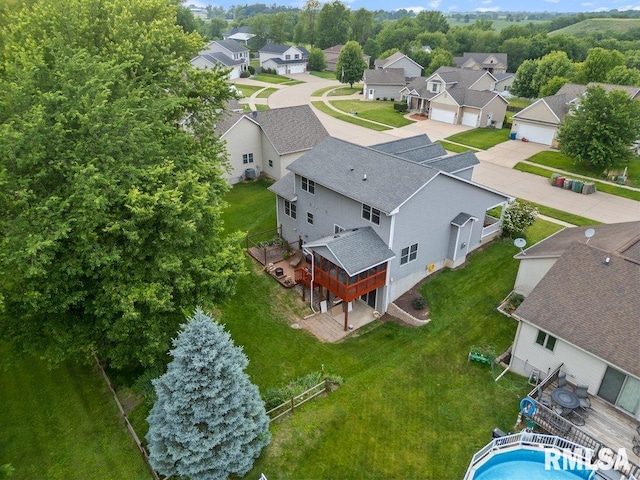1100 Wild W Dr, Le Claire, IA 52753 - aerial perspective of suburban area