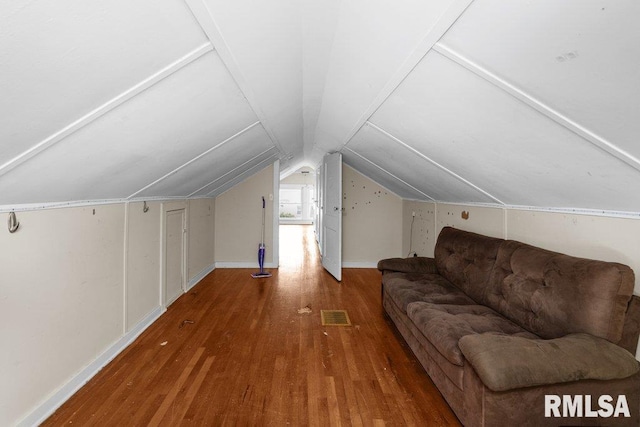 1620 24th St, Moline, IL 61265 - bonus room featuring hardwood / wood-style flooring and lofted ceiling
