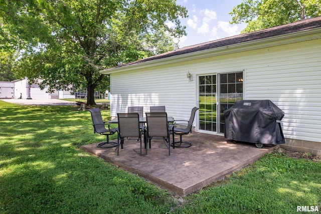 4182 Baptist Camp Rd, Carterville, IL 62918 - view of patio / terrace with area for grilling