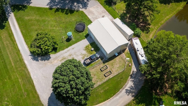 4182 Baptist Camp Rd, Carterville, IL 62918 - aerial view of a nearby body of water