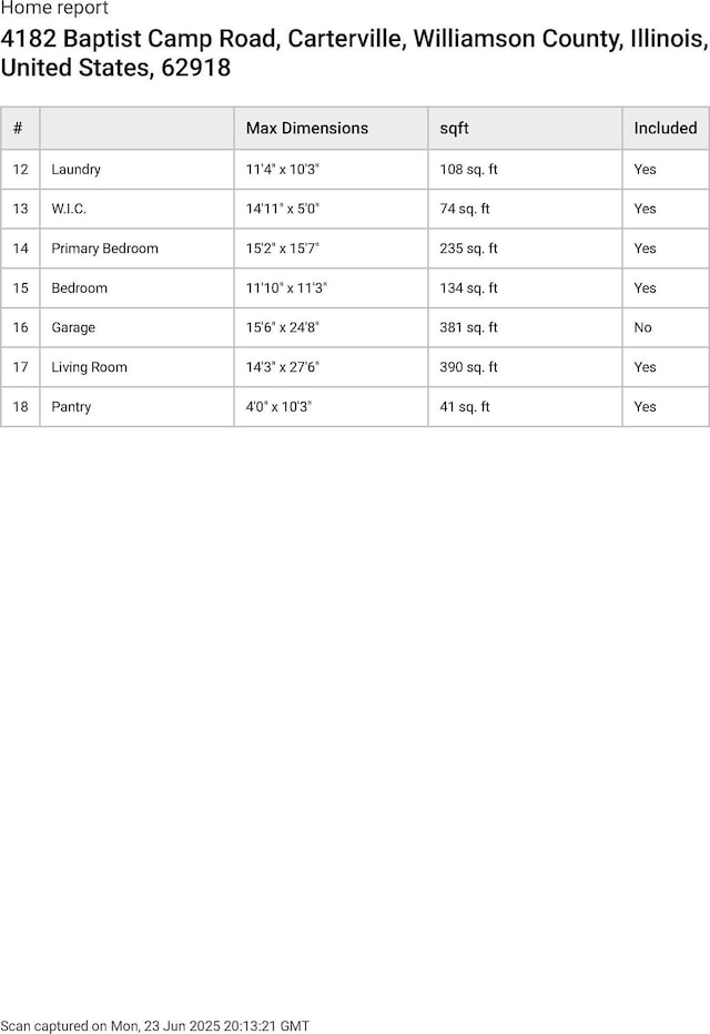 4182 Baptist Camp Rd, Carterville, IL 62918 - view of a document