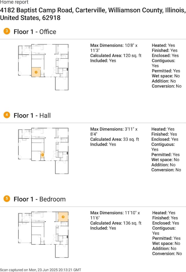 4182 Baptist Camp Rd, Carterville, IL 62918 - view of home floor plan