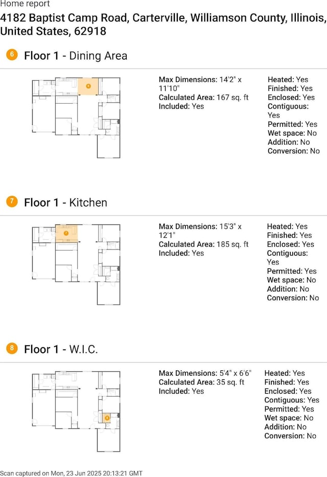 4182 Baptist Camp Rd, Carterville, IL 62918 - view of property floor plan