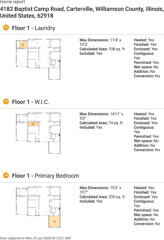 4182 Baptist Camp Rd, Carterville, IL 62918 - view of room layout