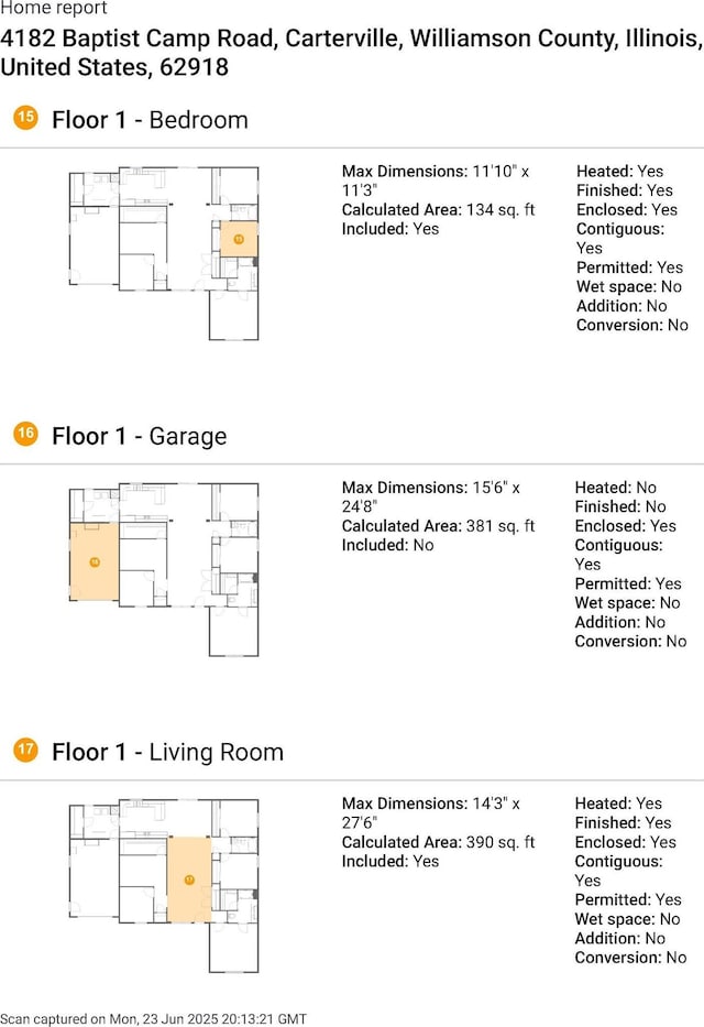 4182 Baptist Camp Rd, Carterville, IL 62918 - view of property floor plan