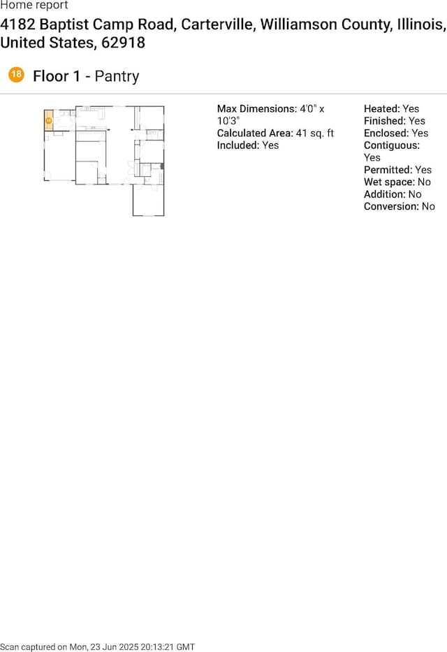 4182 Baptist Camp Rd, Carterville, IL 62918 - view of room layout