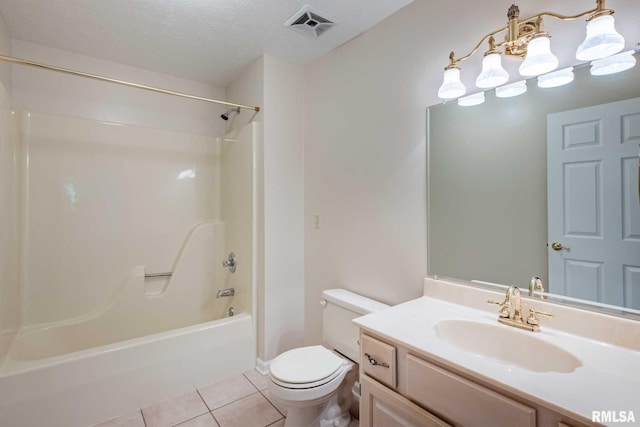 10415 Chayla Rd, Marion, IL 62959 - full bath featuring vanity,  shower combination, and tile patterned flooring