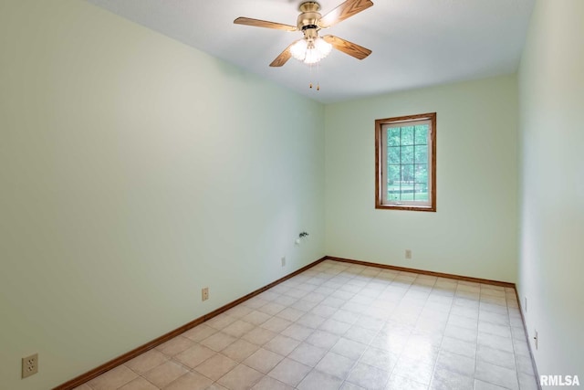 10415 Chayla Rd, Marion, IL 62959 - unfurnished room with ceiling fan and baseboards