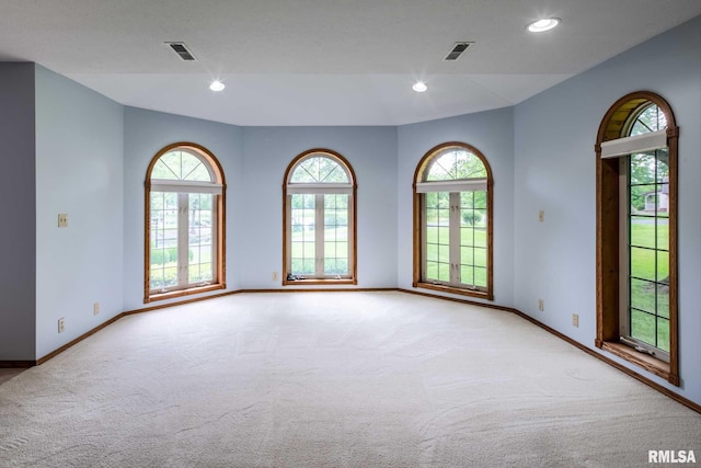 10415 Chayla Rd, Marion, IL 62959 - spare room featuring carpet flooring and recessed lighting
