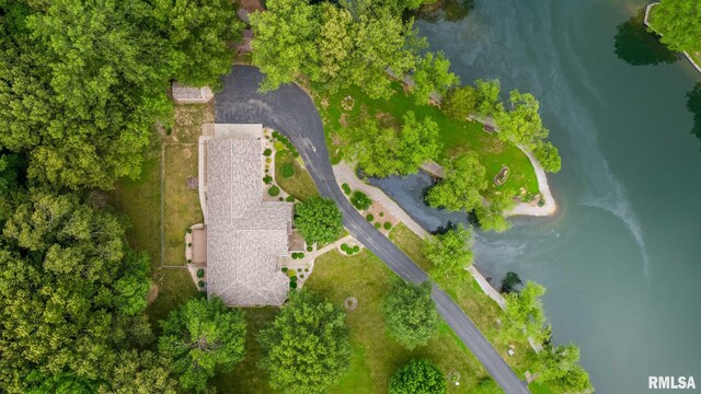 10415 Chayla Rd, Marion, IL 62959 - aerial overview of property's location featuring a large body of water