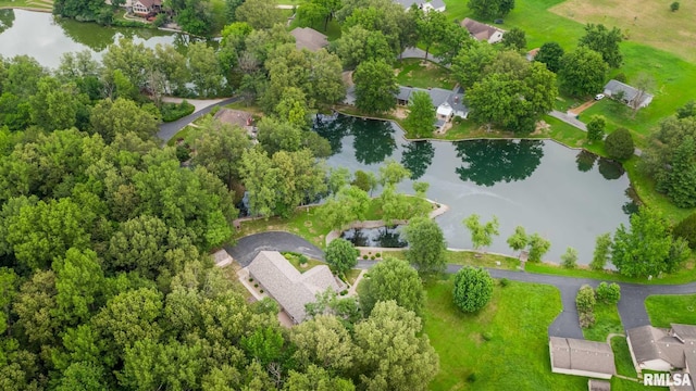10415 Chayla Rd, Marion, IL 62959 - aerial view of residential area with a large body of water