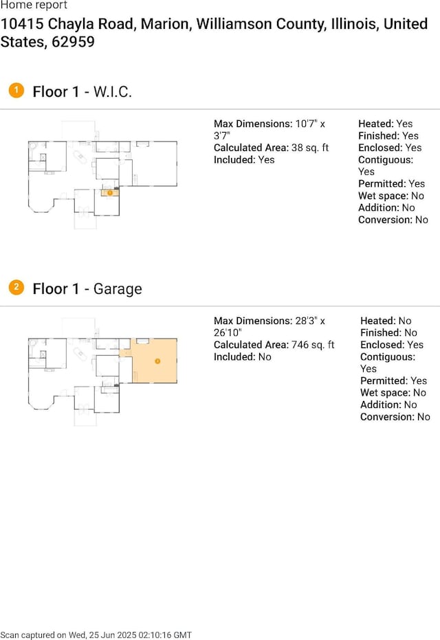 10415 Chayla Rd, Marion, IL 62959 - view of property floor plan