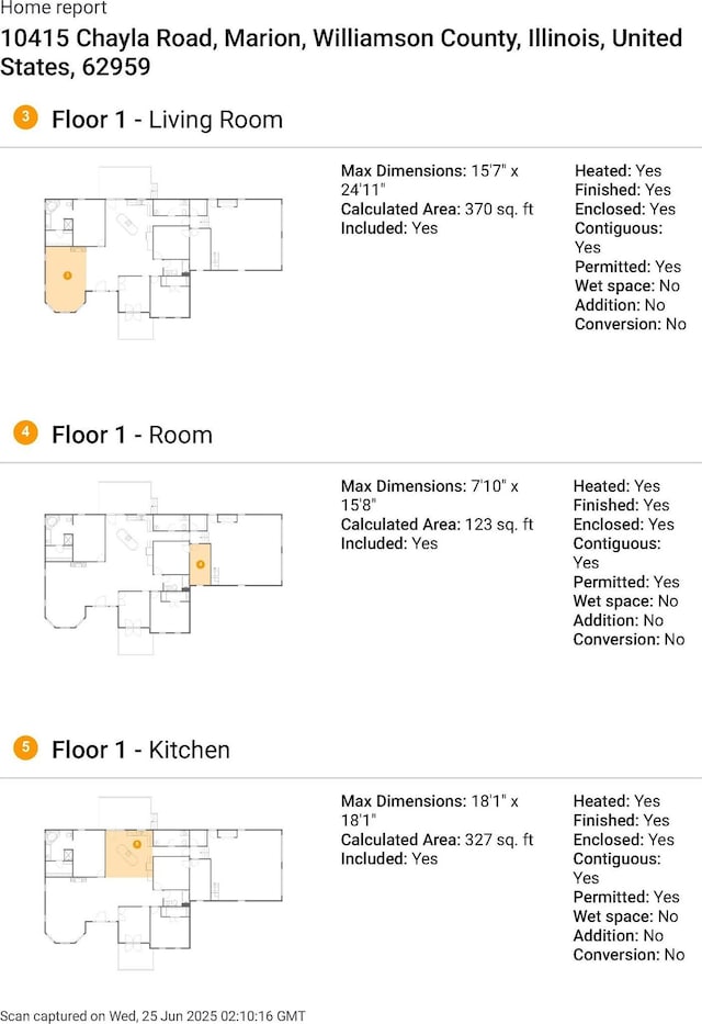 10415 Chayla Rd, Marion, IL 62959 - view of home floor plan