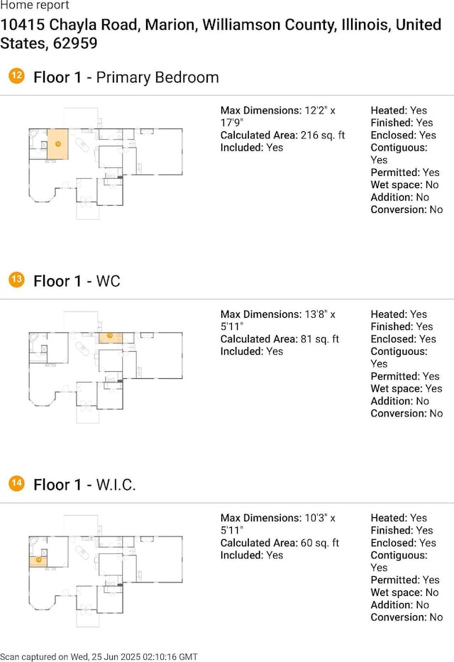 10415 Chayla Rd, Marion, IL 62959 - view of property floor plan