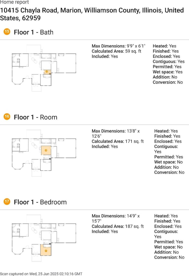 10415 Chayla Rd, Marion, IL 62959 - view of home floor plan