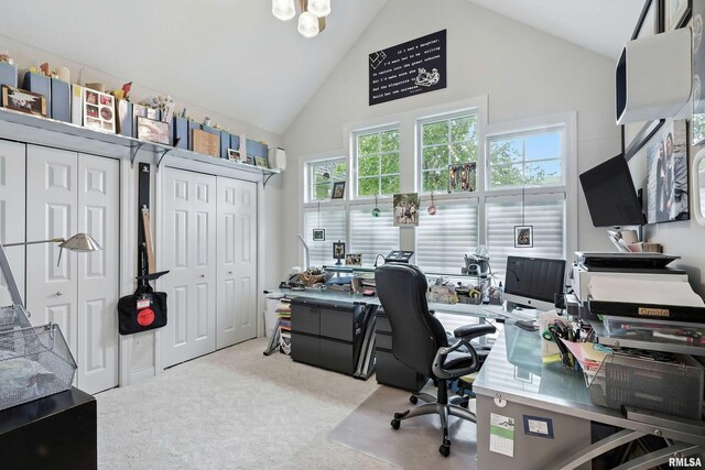 21945 Great River Rd, Le Claire, IA 52753 - carpeted office with high vaulted ceiling