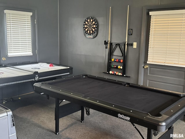224 S Henderson St, Toulon, IL 61483 - rec room with carpet flooring and pool table