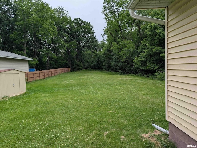 1507 N Lincoln Ave, Davenport, IA 52804 - view of yard featuring a storage unit