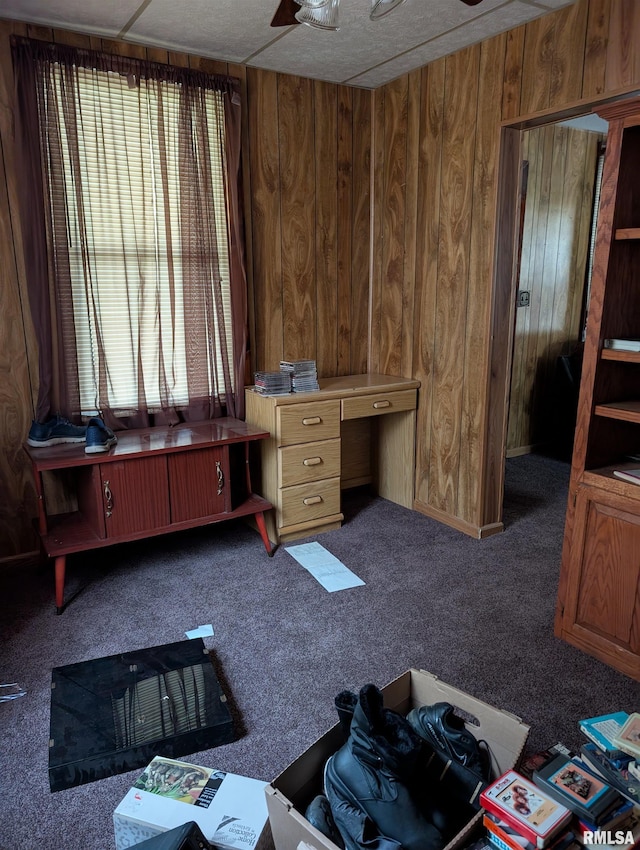 1507 N Lincoln Ave, Davenport, IA 52804 - office space with wooden walls and carpet floors