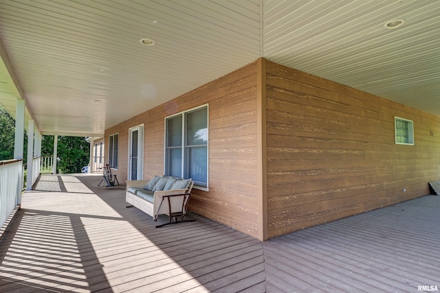 4581 180th St, Clinton, IA 52732 - view of wooden porch