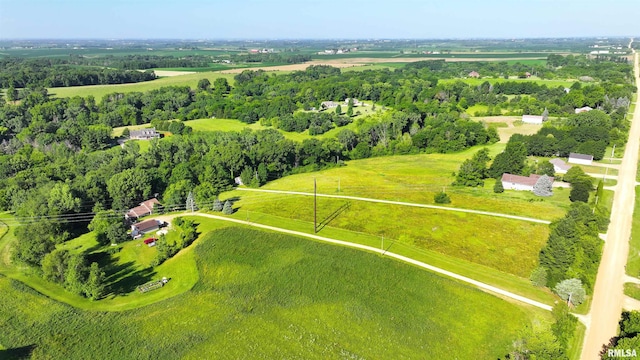 4581 180th St, Clinton, IA 52732 - view of rural area featuring property parcel outlined