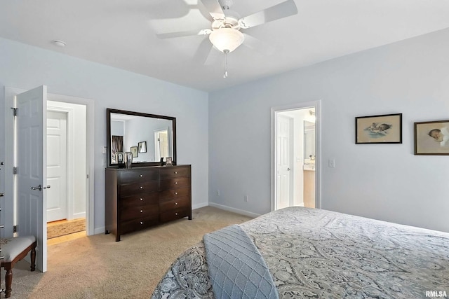 905 Bridgeview Place, Le Claire, IA 52753 - bedroom with light colored carpet and a ceiling fan