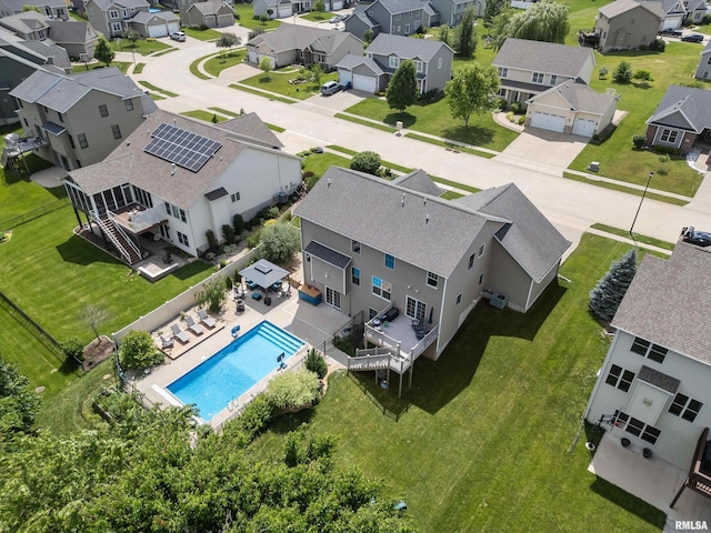 5727 Charlie Chase Ln, Bettendorf, IA 52722 - aerial view of residential area with a pool area