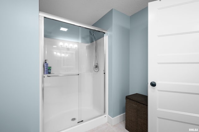 5727 Charlie Chase Ln, Bettendorf, IA 52722 - full bath with a stall shower and tile patterned floors