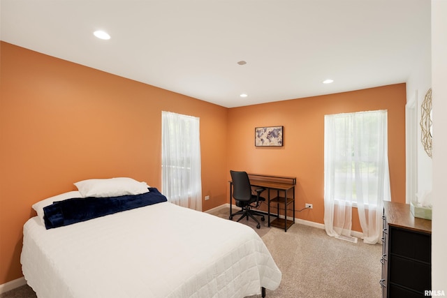 183 Island Ave, East Moline, IL 61244 - bedroom featuring light colored carpet and recessed lighting