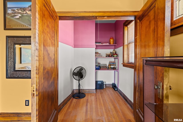 1632 18th Ave Unit 6, Rock Island, IL 61201 - hall featuring wood finished floors and baseboards