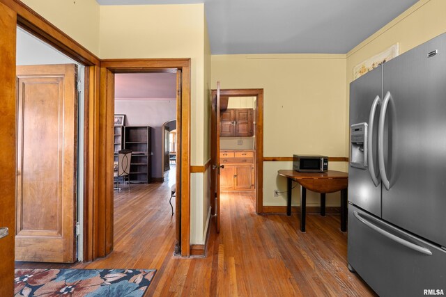 1632 18th Ave Unit 6, Rock Island, IL 61201 - kitchen with appliances with stainless steel finishes and wood-type flooring