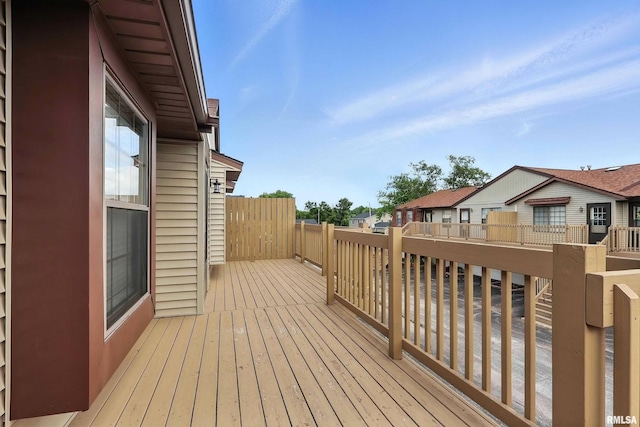 4011 Lillie Ave Unit 106, Davenport, IA 52806 - wooden terrace featuring a residential view